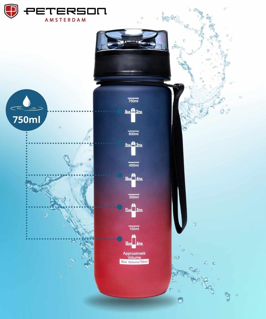 Bidon 750ml PTN HY-001-750-9522 Purple-Red