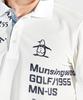 Munsingwear MG5SHS25M Short Sleeve Collared Shirt with Graphic WH00 Men's Print, Moisture-Wicking, Quick-Drying, Sunscreen, Golf, White,