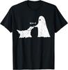 Retro Vintage Goth Ghost Boo-p Dog Nose Graphic Halloween T-Shirt