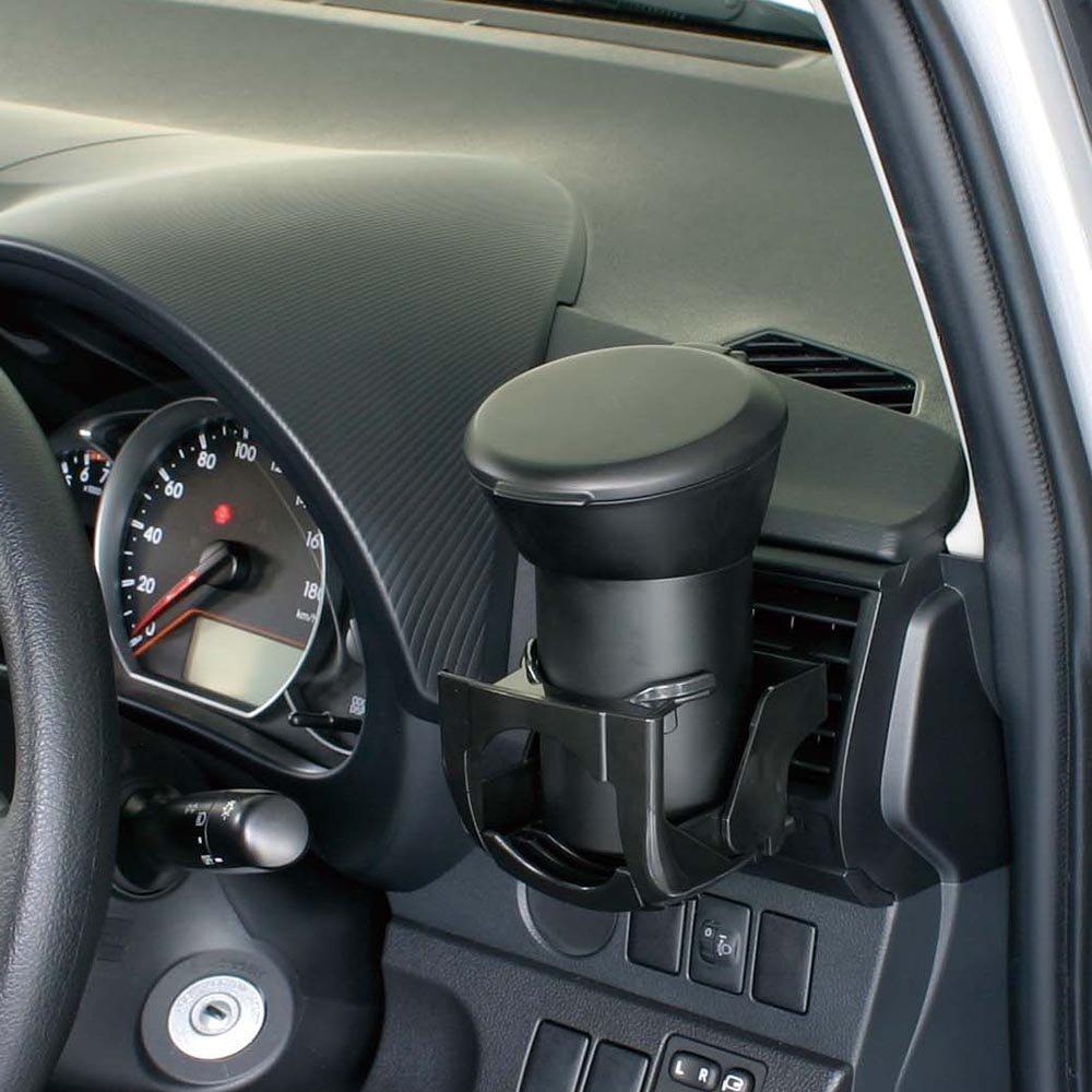 Napolex Japan FIZZ-899 Automotive Car Big Ashtray for Cup Holder Black Universal