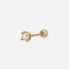 Youngglow 14k Pearl Barbell Piercing