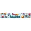 Lightweight Celebration Banner Photo Prop Retirement Decor for Milestone Celebration Holiday Celebration Retirement Party