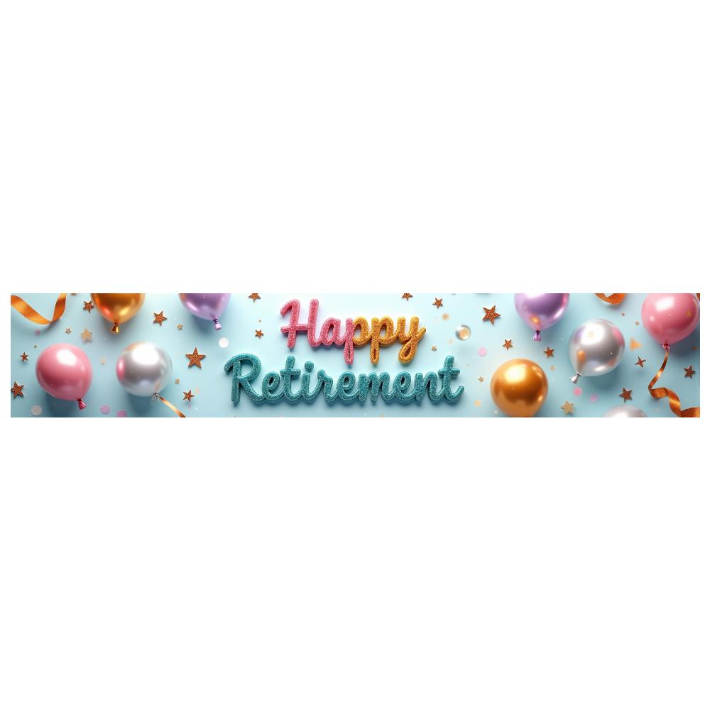Lightweight Celebration Banner Photo Prop Retirement Decor for Milestone Celebration Holiday Celebration Retirement Party