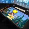 Disney Beauty And The Beast Belle Princess Mouse Pad large keyboard desk non-slip rubber gaming mouse pad laptop carpet 600x300
