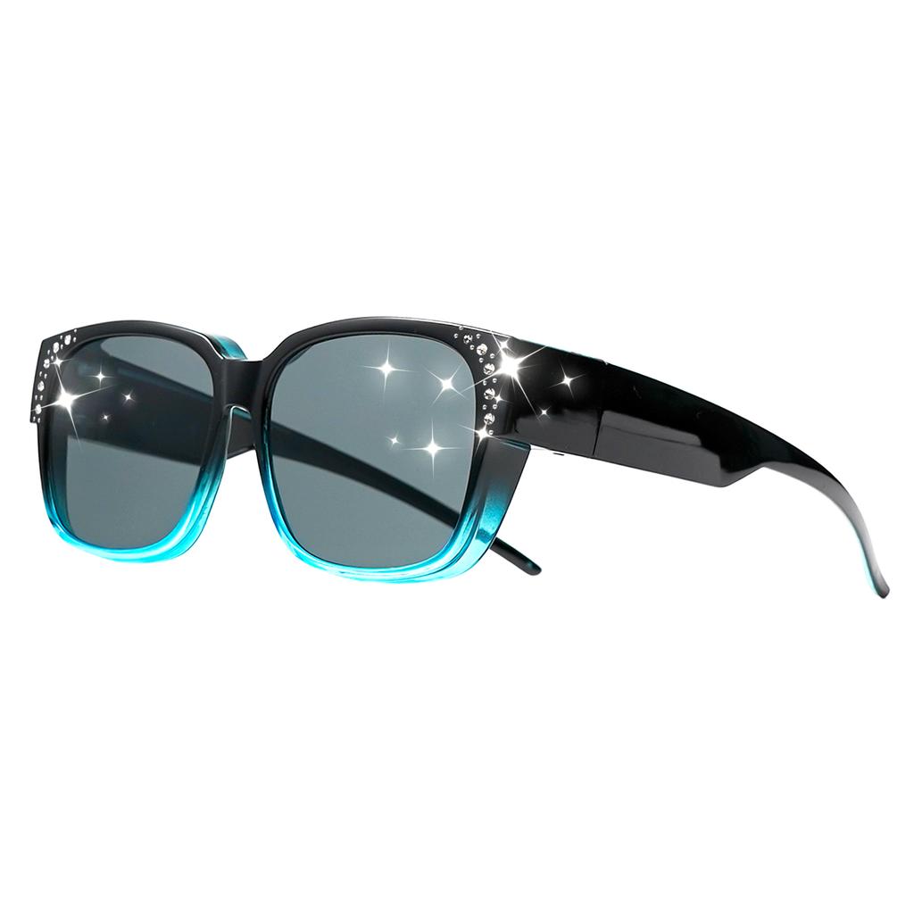 Oversized Square Fashion Sunglasses - Decorative Lenses for Fashion & Style, Stylish Eyewear, Elegant Eyewear