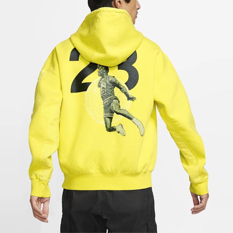 Jordan 23 Engineered Casual Sport Hoodie Knit Print Men Hoodie Opti-Yellow CV2768-731