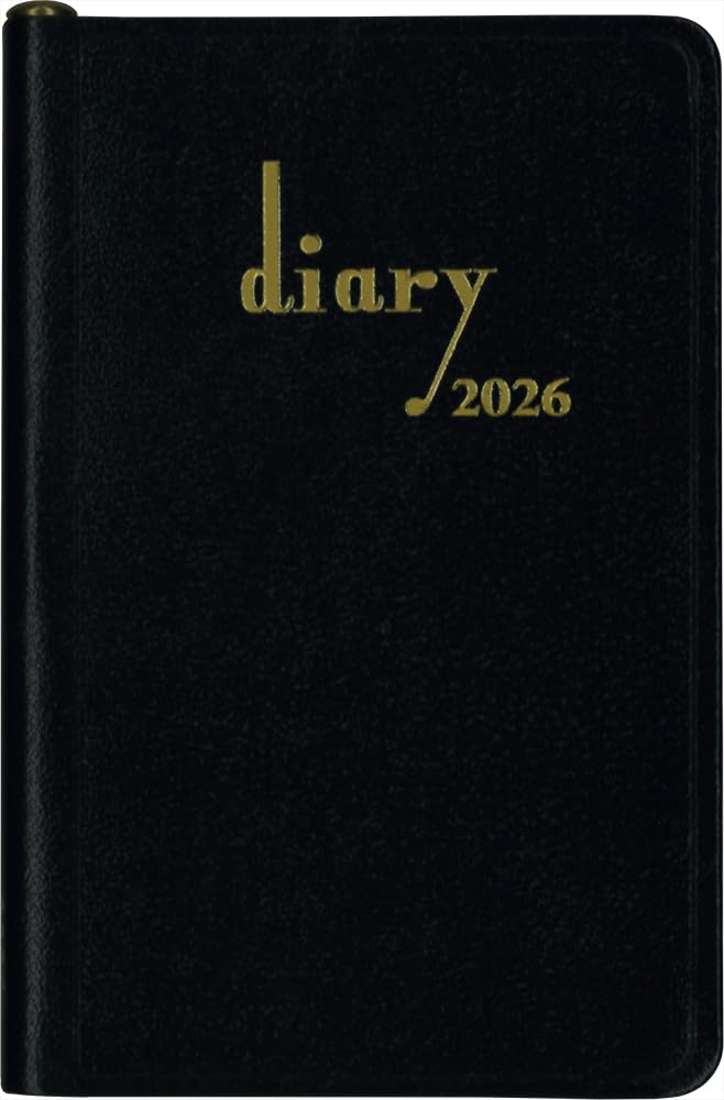 Hakubunkan 2026 Weekly Pocket Diary with Horizontal Leather 57 January Lines, Cover, No. (Starts 2026)