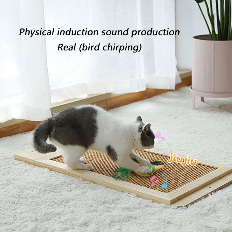 Interactive Cats Toy Funny Teasing Chirping Hanging Type Toy Entertainment Chirping Toy for Felines Play Cats Supplies