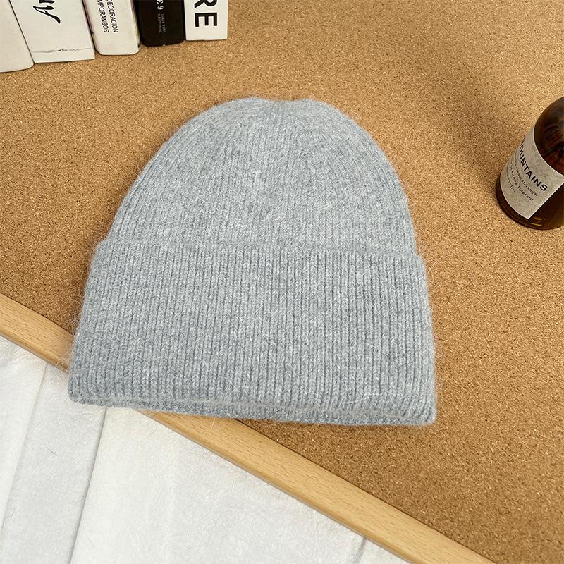 Japanese Cute Light Board Woolen Hats for Couples Outdoor Simple Large Head Circumference To Keep Warm and Protect Ears