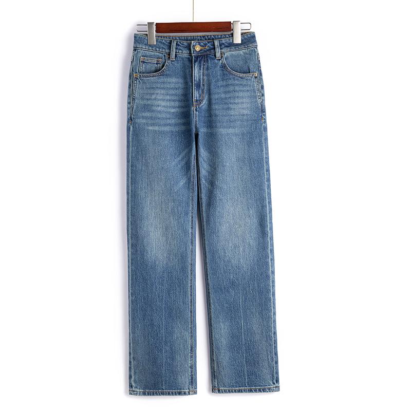 Yang Shulin Women s Slim Lyocell Narrow Straight-Leg Jeans - Autumn New Style 6003 S
