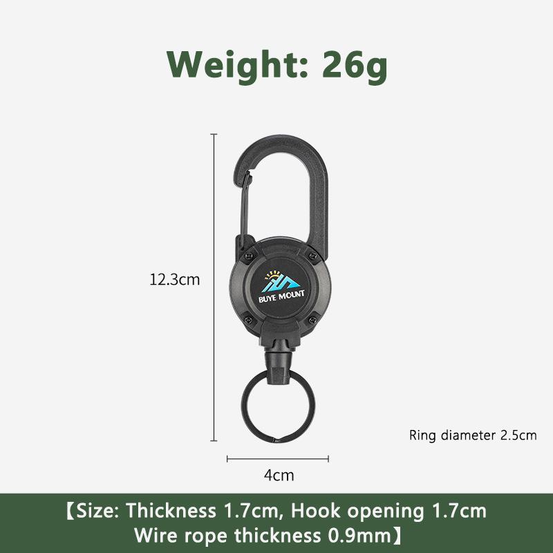 

Outdoor Camping Tactical Easy Pull Buckle Retractable Buckle Wire Rope Multifunction