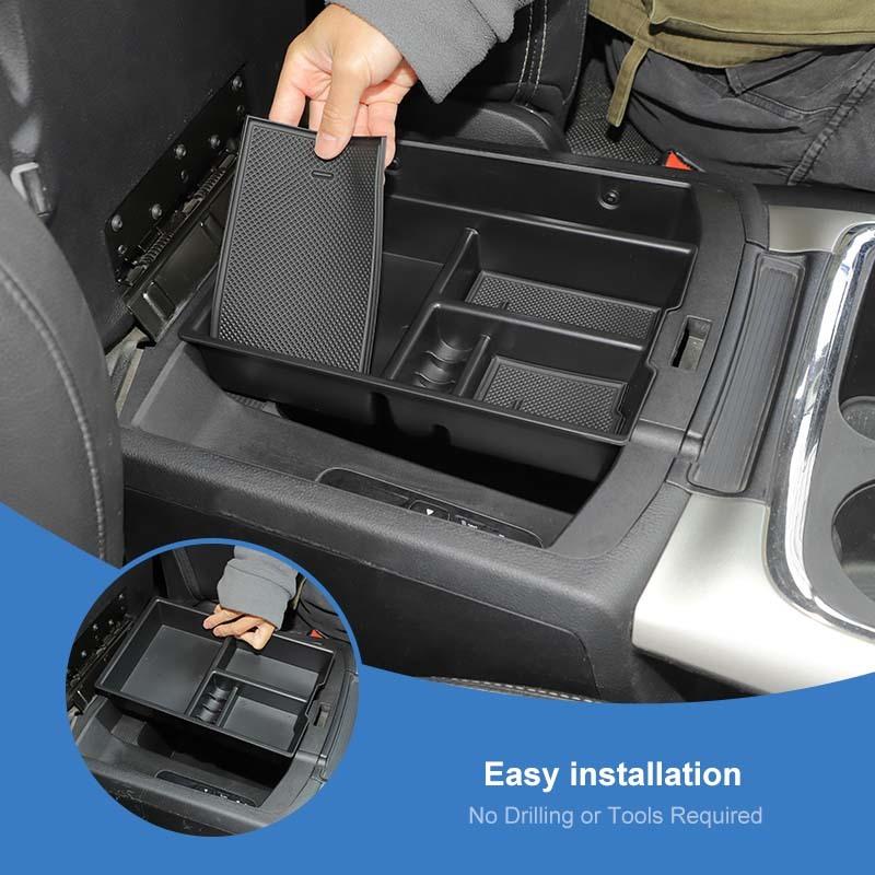Fit For Dodge RAM 1500 2009-2018 Armrest Box Storage Box Organizer Container Stowing Tidying Accessories