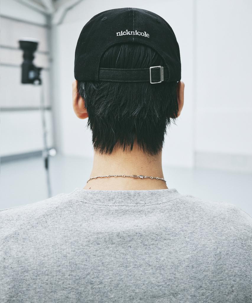 Nigaennikol Nn Dotcom Signature Ball Cap_Denim Black Cream