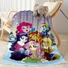 1pc Little Pony Adventure blanket Soft and Warm for Sofa Office Camping Travel Livingroom Great Gift for Friends and Family Comfortable