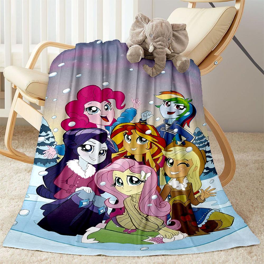1pc Little Pony Adventure blanket Soft and Warm for Sofa Office Camping Travel Livingroom Great Gift for Friends and Family Comfortable