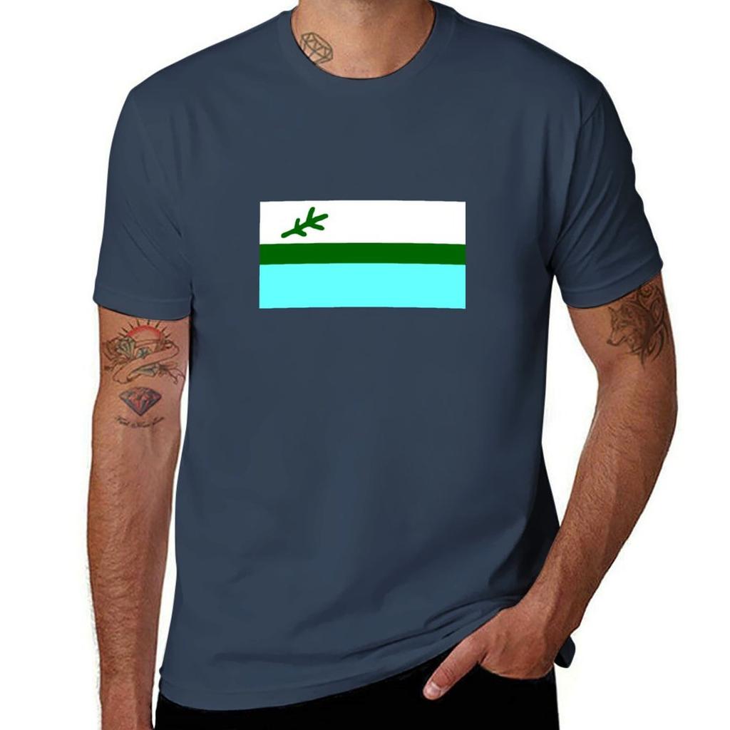 Flag Of Labrador Canada Tshirt High Elasticity Sports Tee Shirt