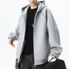 Trendy Men's Autumn Hooded Cardigan Sweatshirt - Versatile Loose Patchwork Hoodie for Couples