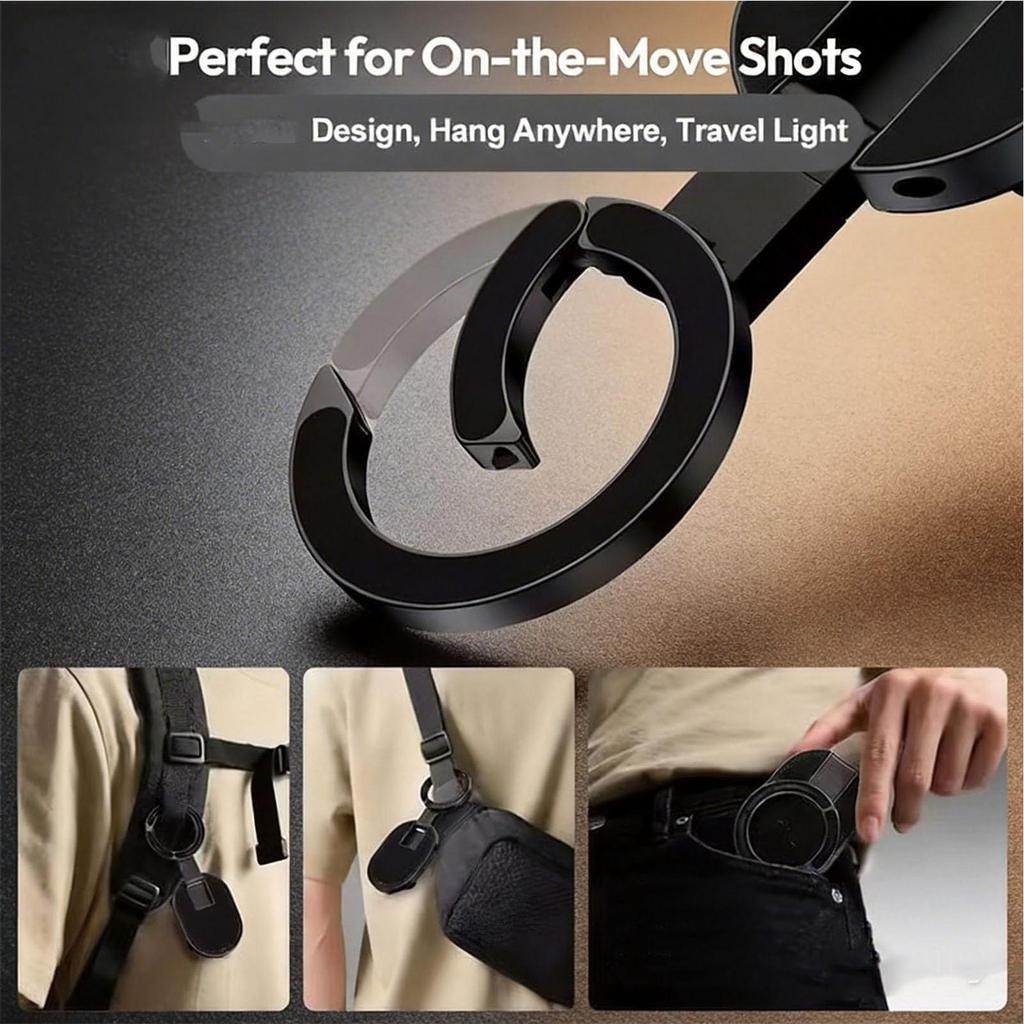 Magnetic Car Phone Holder Foldable 360 Degree Rotating Phone Mount Portable Stand Holder for Truck Taxi Gym Navigation Travel