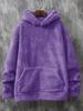 European Style Slim Fit Men's Coral Fleece Hooded Sweatshirt for Autumn and Winter