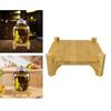 Drink Dispenser Holder, Wooden Base, Wear-Resistant, Home Potted Storage Rack for Table, Bathroom,