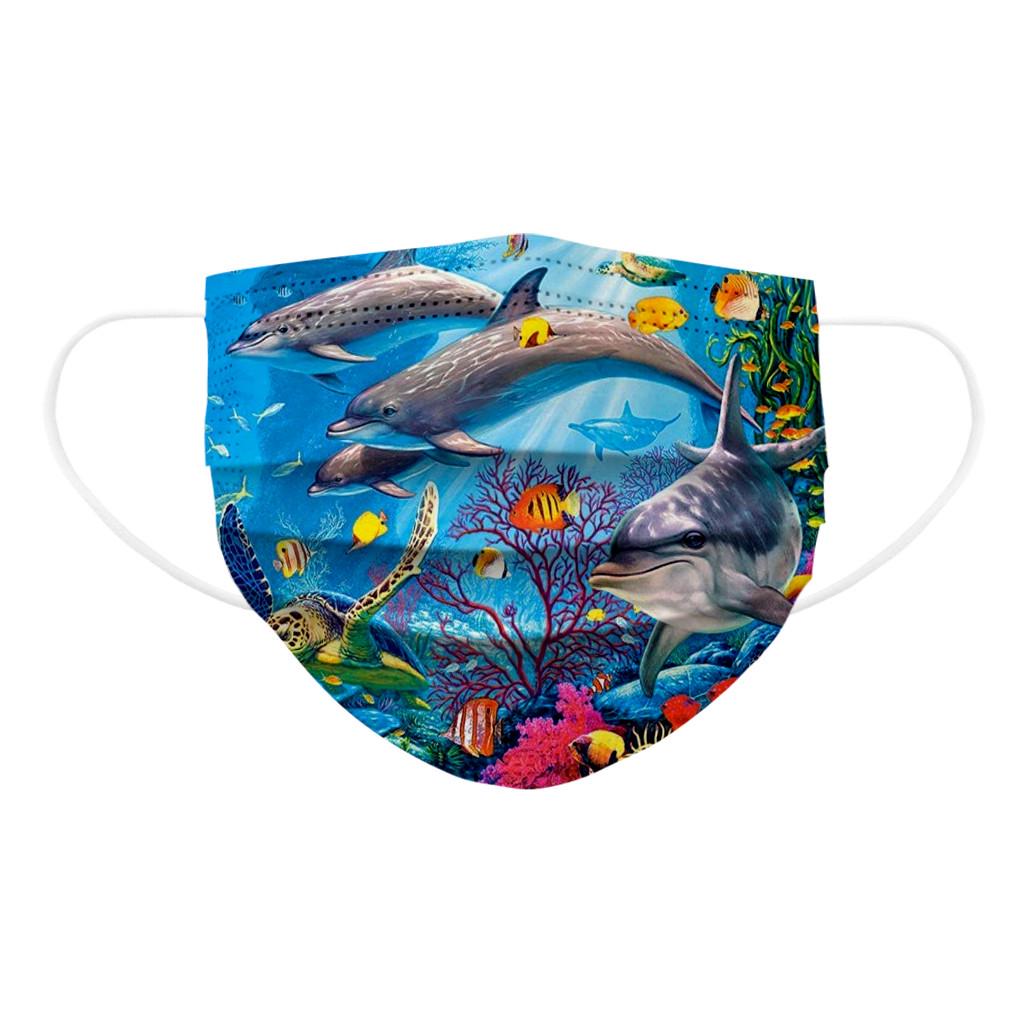 Dětská kreslená maska na jedno použití, průmyslová 3vrstvá ušní smyčka