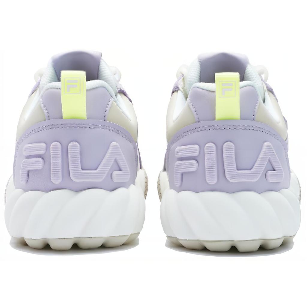 FILA Campo Comfortable Simple Shock Absorption Wear-Resistant Low-Top Sneakers Women sneakers White Purple F12W423208FSL
