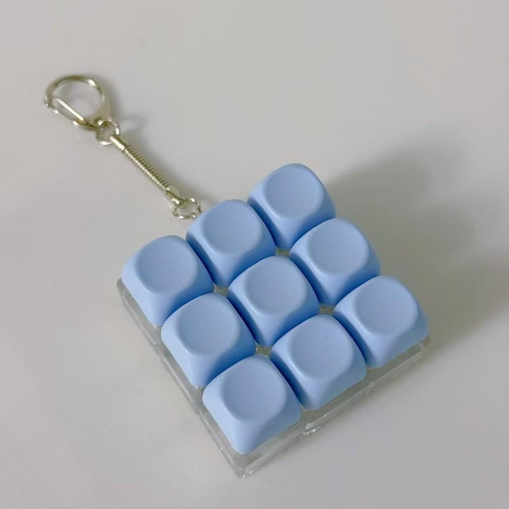 3/9 Keys Keycap Keychain Key Button Clicker Toy New Finger Keyboard  Adult