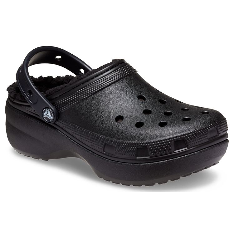 Crocs Classic Platform Lined Clog Women Clogs Black 207938-001