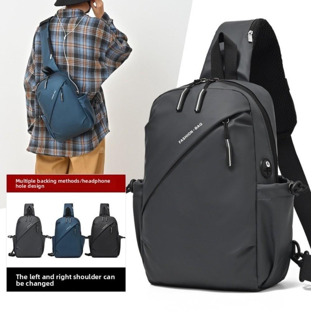Waterproof Oxford Cloth Crossbody Bag Large Capacity Men Shoulder Bag Classic Men Chest Bag  Men
