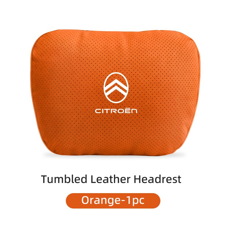 

Car Seat Headrest Fur Neck Rest Cushion Protective Pillow Auto Accessories For Citroen C4 C3 C5 C1 C2 VTS Berlingo Celysee Xsara помаранчевий