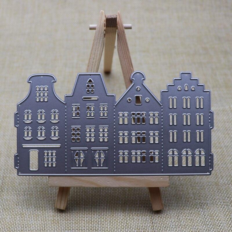 Κουτί οικοδόμησης με ανάγλυφη εκτύπωση, μήτρες κοπής μετάλλων, τεμάχια πλαισίου φαναριού για διακόσμηση Scrapbooking και κατασκευή καρτών