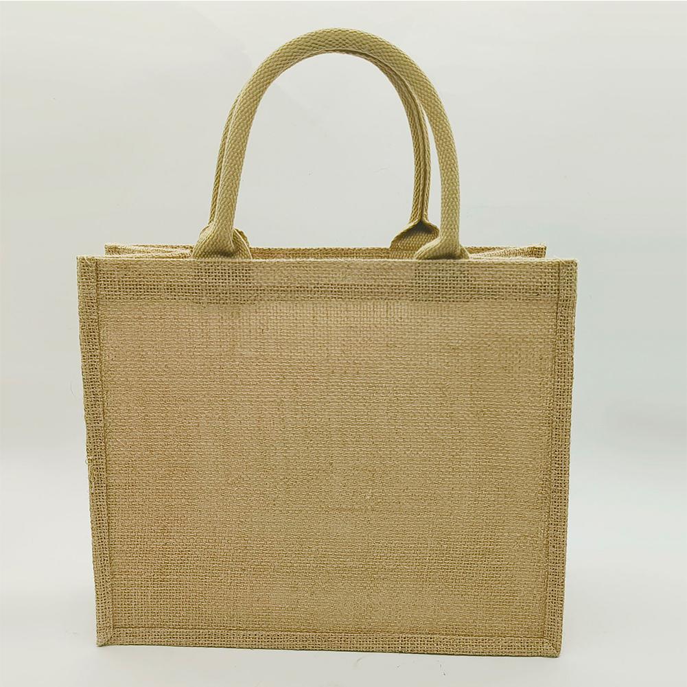 Linen Tote Bags Shopping Bags Replaceable Decorative Canvas Waterproof Heavy Duty Canvas Tote Bag for DIY Gift Activity