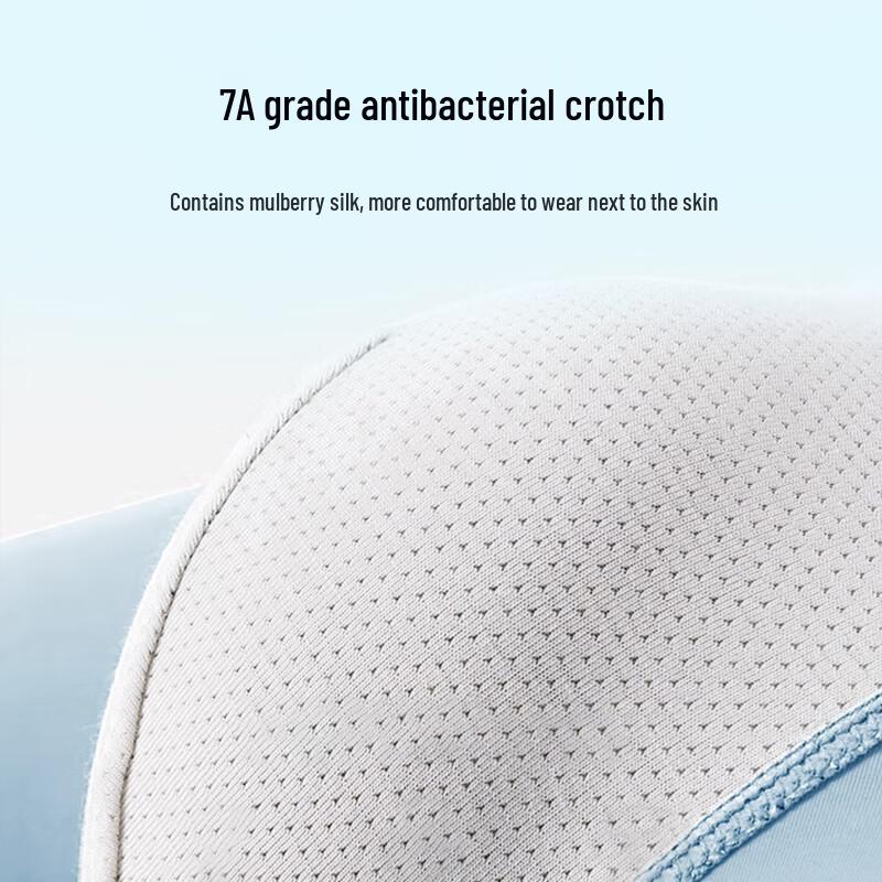 Langsha Men's 2025 S/S Breathable Ice Silk Antibacterial Boxer Briefs