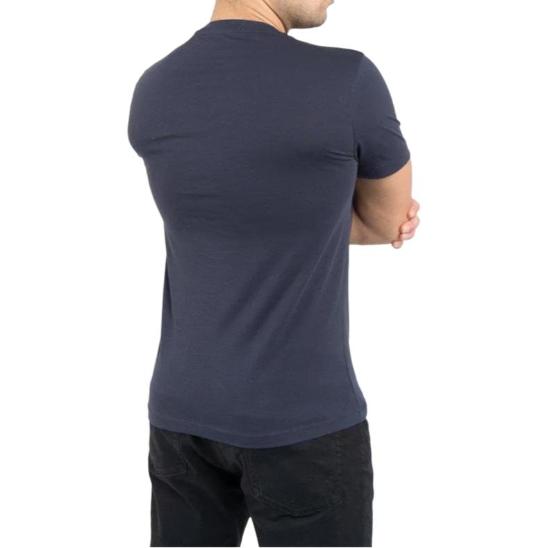Calvin Klein Comfortable Versatile Letter Print Short Sleeve T-Shirt Men Tops Dark-Blue J30J314314-CHW
