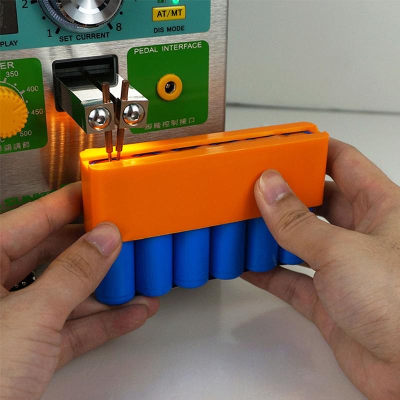 4/6/8 Knots 18650 Battery Spot Welder Pack Fixture Single Row Double Sided Spot Welding Fixed Fixture for Lithium Cell