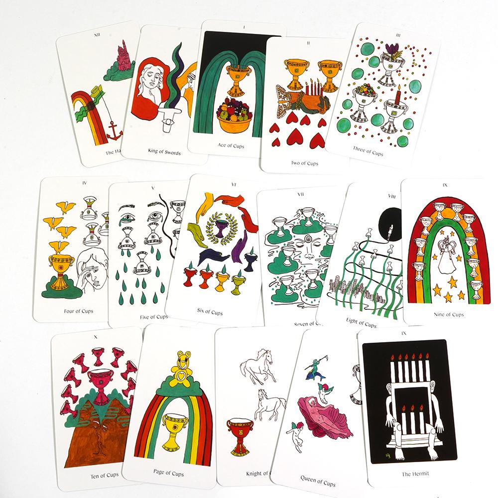 10,3*6cm Apparition Tarot Deck Spirit Speak Serie Bunte Welt des Apparition Oracle Crafting Tarot Archetypen für Anfänger