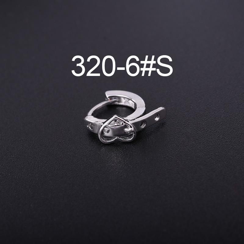 

Мини серьги-каффы в корейском стиле, асимметричные, со звездой и луной из циркона