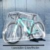 5Pcs Disposable Transparent Bicycle Cover, Mountain Bike Rain Cover, Motorcycle Transparent Rain Cover, All-round Coverage