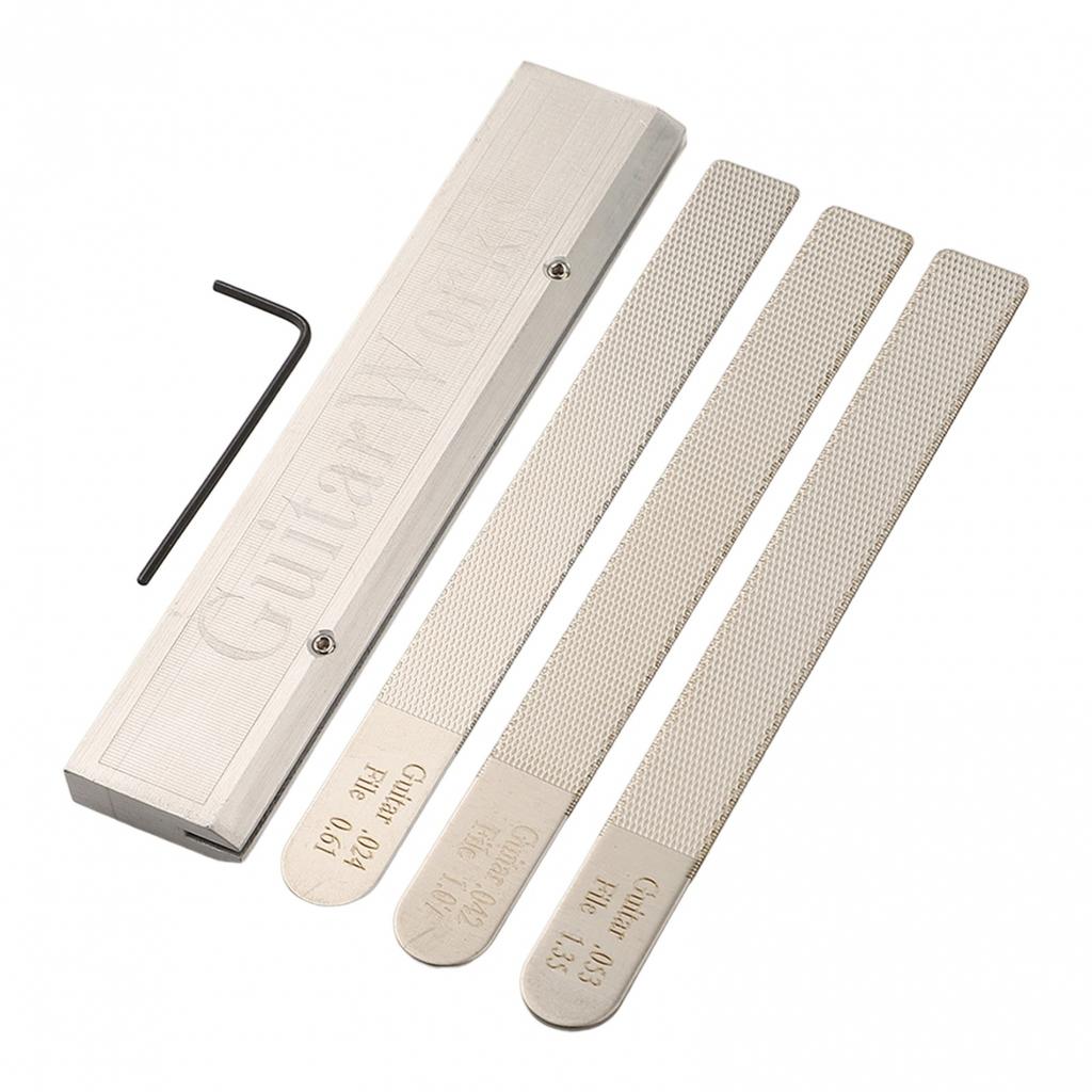 Fret Crowning Fret Crowning Guitar Nut Files Repair Tool Kit Guitar Nut Files