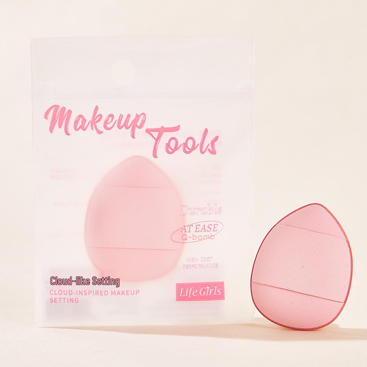 Heart-shaped Mini Concealer & Brightener Powder Puff Duo