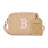 Boston Red Sox Vintage Floral Print Letter Logo Crossbody Bag Women Bags Milk-Coffee 7ACRM023N-43GOS