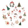 10x Romantic Christmas Charm Metal Alloy Decor New Year Pendant for DIY Bracelet