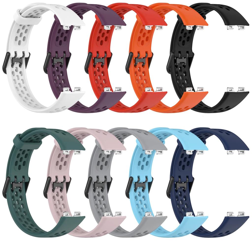 Classic 1pc Ventilated Silicone Sports Leisure Watch Band for HUAWEI Band 8 Smartwatch Accessories Wristbands