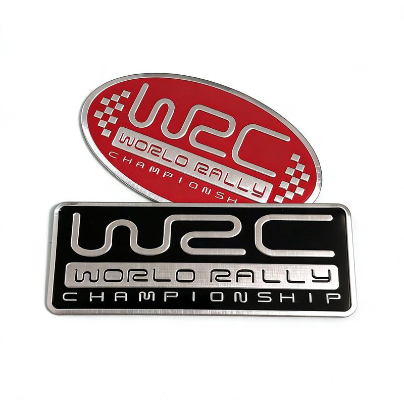 Adesivo decorativo per auto WRC in alluminio per Civic GTI, Fox RS, ST, Yaris GR accessori di modifica sportiva