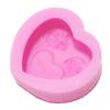 Factory Cheap Classic Popular Art Heart Roses Pattern Silicone DIY Handmade Loaf Soap Candle Ornament Mold