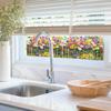 Rural Daisies, Flower Bed Fences, Home Decoration, Glass Doors and Windows, Static Window Stickers