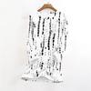 Women's Fashionable Printed Round Neck Long Sleeved Plush Warm Pullover Top