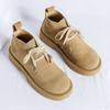 Fashion Winter Men's Boots Cow Suede Leather Warm Boots for Men Casual Snow Boots Fashion Outdoor Work High Top Ankle Boot Chelsea Boot