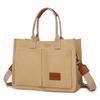 Japanese Minimalist Large-Capacity Crossbody Canvas Backpack & Versatile Tote Handbag.