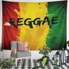 Reggae Splash Graffiti Text Wandteppich Wandbehang Rasta Street Art Dekoration für Schlafzimmer Wohnzimmer Studentenwohnheim Party Geschenk